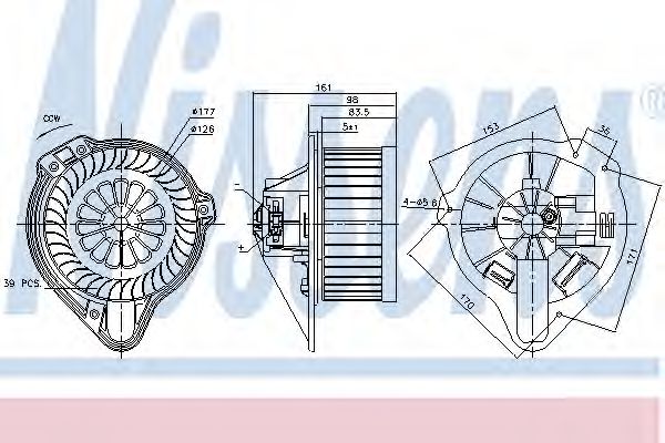 Imagine Ventilator, habitaclu NISSENS 87170