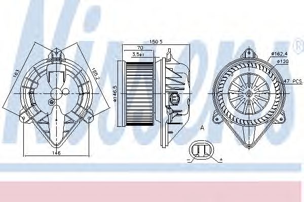 Imagine Ventilator, habitaclu NISSENS 87173