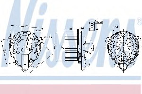 Imagine Ventilator, habitaclu NISSENS 87179