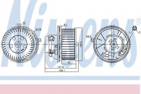 Imagine Ventilator, habitaclu NISSENS 87187