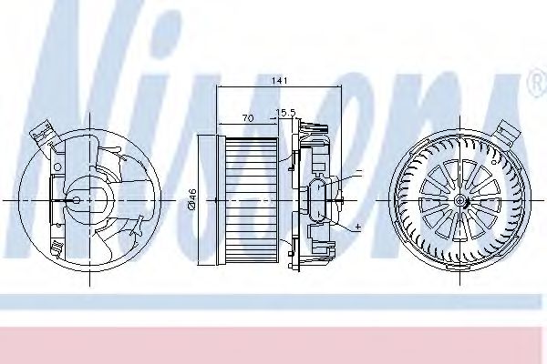 Imagine Ventilator, habitaclu NISSENS 87209