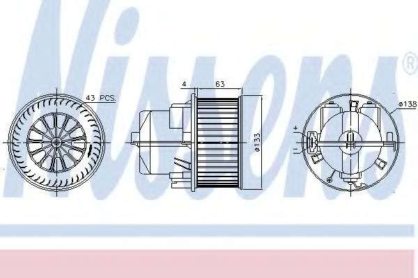 Imagine Ventilator, habitaclu NISSENS 87223