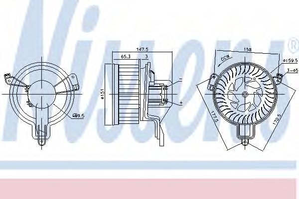 Imagine Ventilator, habitaclu NISSENS 87259
