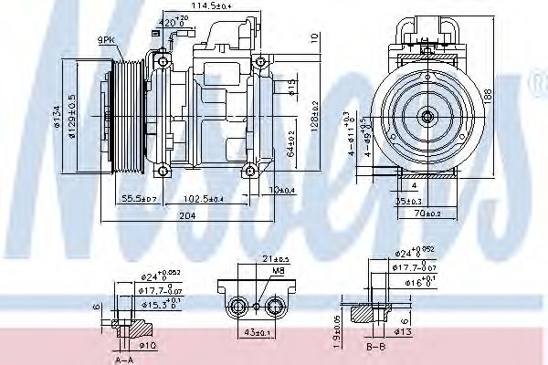 Imagine Compresor, climatizare NISSENS 890023