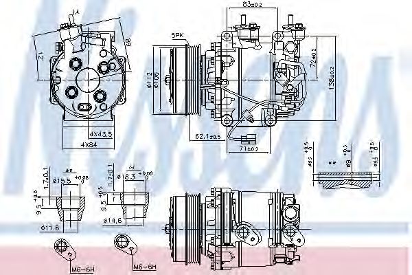 Imagine Compresor, climatizare NISSENS 890035