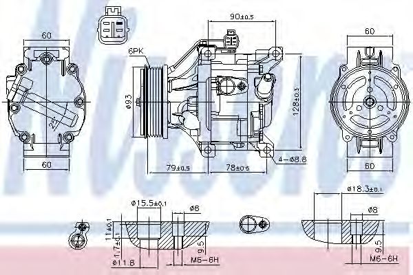 Imagine Compresor, climatizare NISSENS 890036