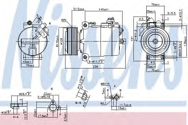 Imagine Compresor, climatizare NISSENS 890043