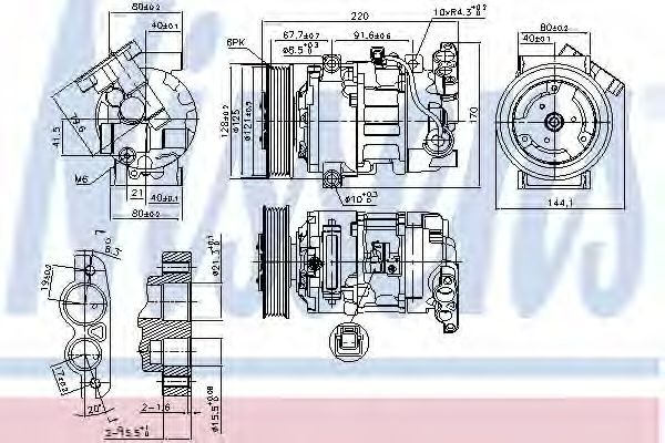 Imagine Compresor, climatizare NISSENS 890044