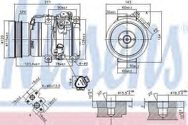 Imagine Compresor, climatizare NISSENS 890066