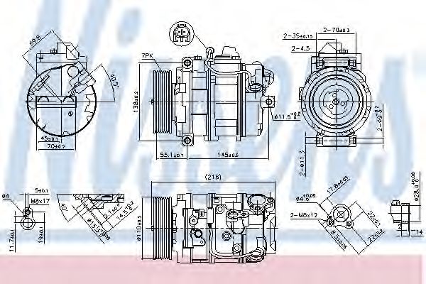 Imagine Compresor, climatizare NISSENS 890069