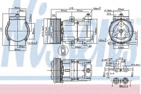 Imagine Compresor, climatizare NISSENS 890081