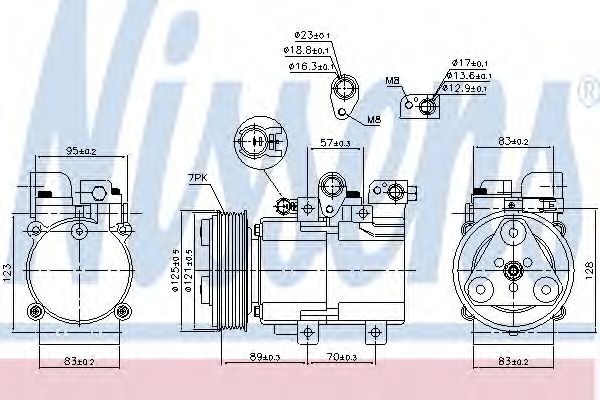 Imagine Compresor, climatizare NISSENS 890136