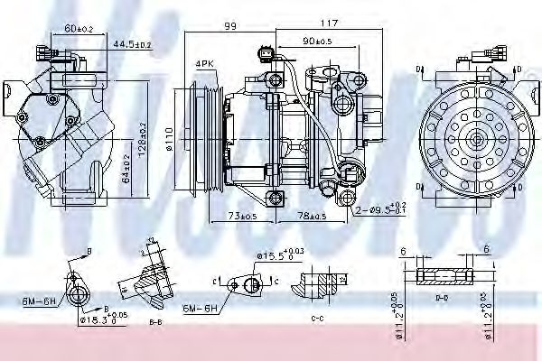 Imagine Compresor, climatizare NISSENS 890145