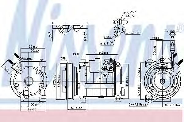 Compresor, climatizare NISSENS 890152