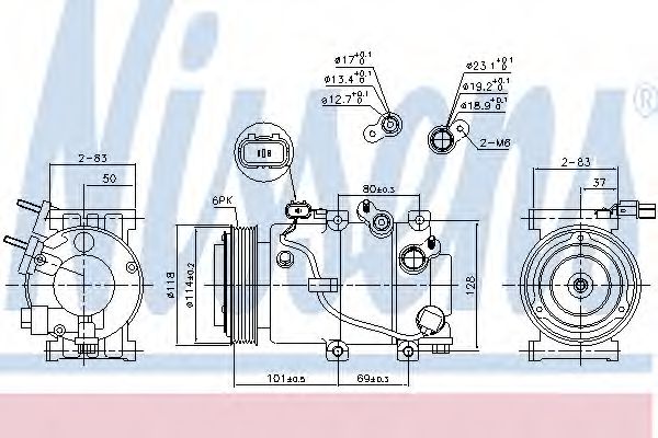 Imagine Compresor, climatizare NISSENS 890174