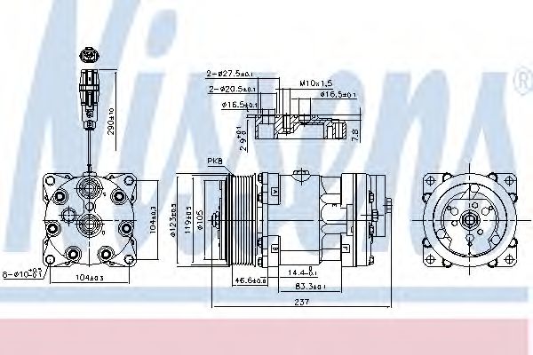 Imagine Compresor, climatizare NISSENS 890193