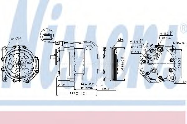 Imagine Compresor, climatizare NISSENS 89025