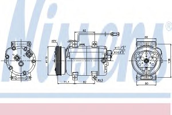 Imagine Compresor, climatizare NISSENS 89029