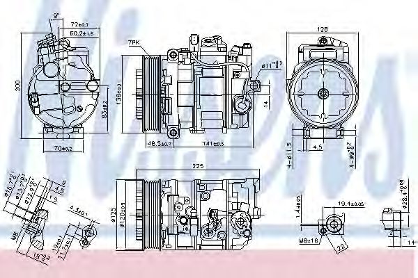 Imagine Compresor, climatizare NISSENS 890294