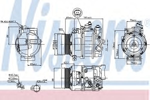 Imagine Compresor, climatizare NISSENS 89033