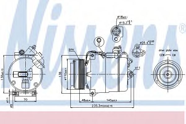 Imagine Compresor, climatizare NISSENS 89034