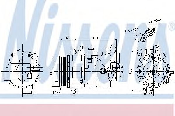 Imagine Compresor, climatizare NISSENS 89043