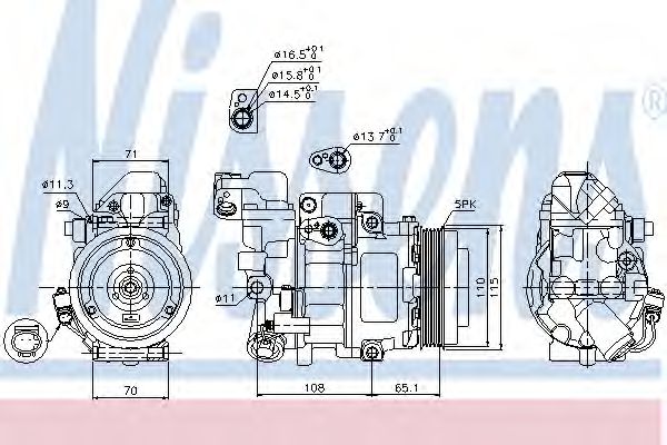 Imagine Compresor, climatizare NISSENS 89051