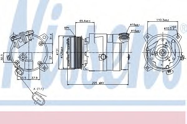 Imagine Compresor, climatizare NISSENS 89062