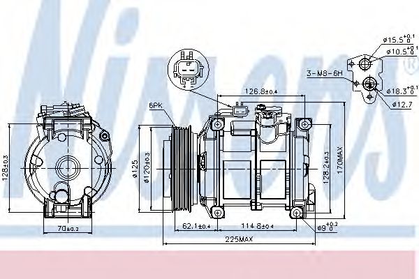 Imagine Compresor, climatizare NISSENS 89074