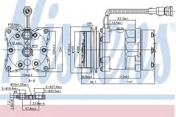 Imagine Compresor, climatizare NISSENS 89078