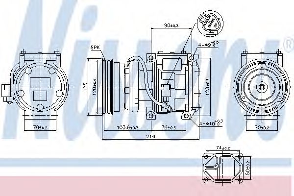 Imagine Compresor, climatizare NISSENS 89098