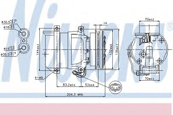 Imagine Compresor, climatizare NISSENS 89108