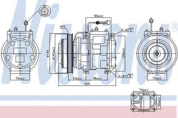 Imagine Compresor, climatizare NISSENS 89119