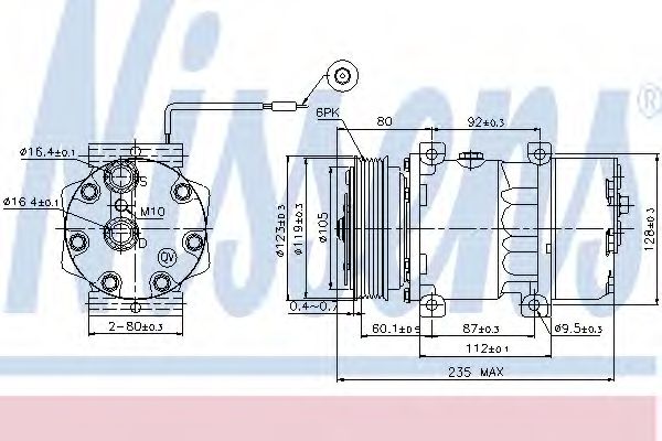 Imagine Compresor, climatizare NISSENS 89125