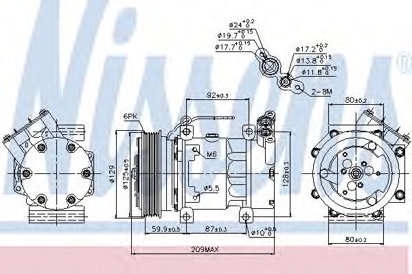 Imagine Compresor, climatizare NISSENS 89128