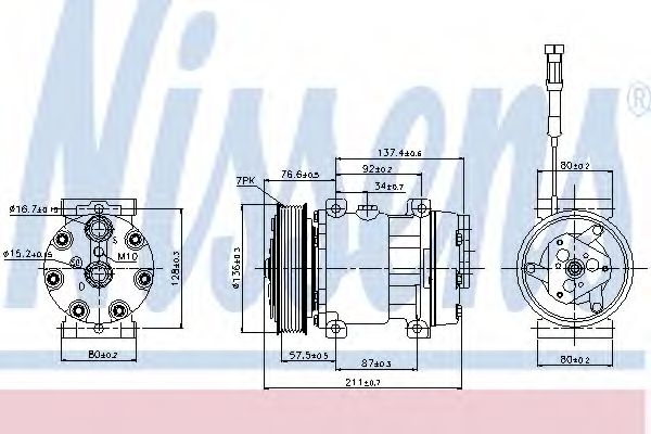 Imagine Compresor, climatizare NISSENS 89137