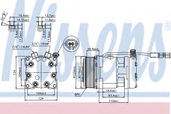 Imagine Compresor, climatizare NISSENS 89139