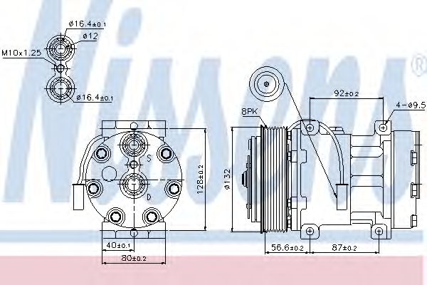 Imagine Compresor, climatizare NISSENS 89140