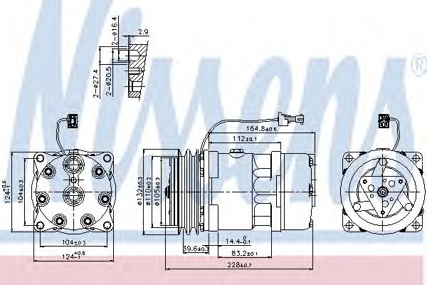 Imagine Compresor, climatizare NISSENS 89141