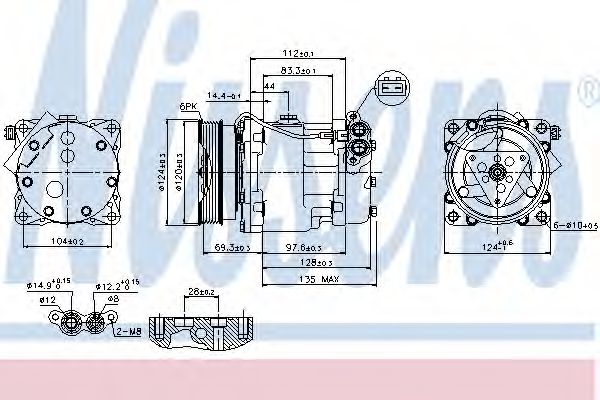 Imagine Compresor, climatizare NISSENS 89203