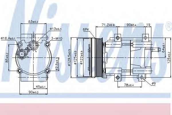 Imagine Compresor, climatizare NISSENS 89205