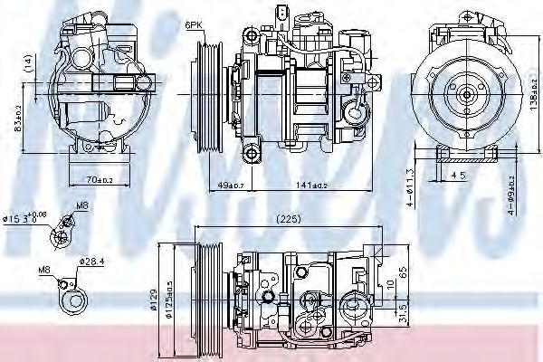 Imagine Compresor, climatizare NISSENS 89209