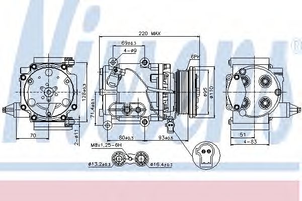 Imagine Compresor, climatizare NISSENS 89228