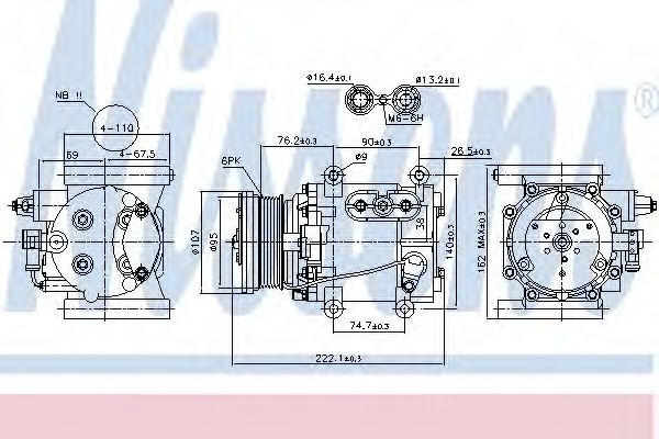 Imagine Compresor, climatizare NISSENS 89241