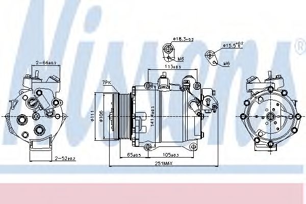 Imagine Compresor, climatizare NISSENS 89245