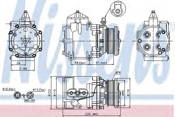 Imagine Compresor, climatizare NISSENS 89248