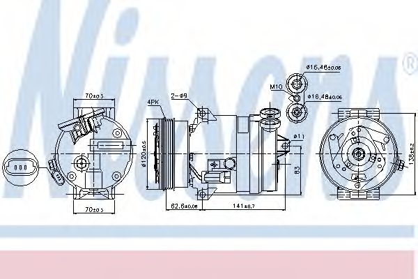 Imagine Compresor, climatizare NISSENS 89258