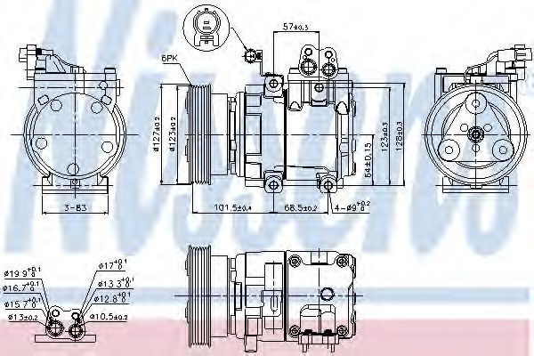 Imagine Compresor, climatizare NISSENS 89262