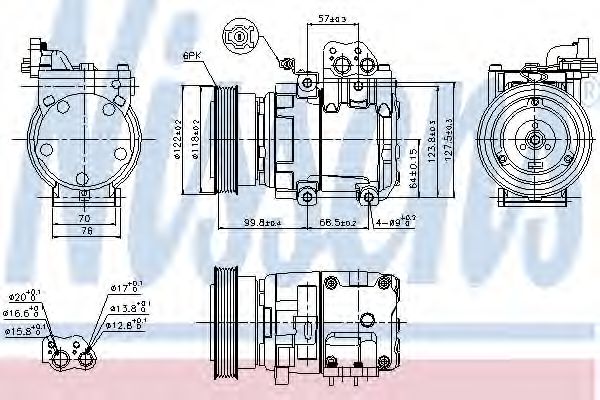 Imagine Compresor, climatizare NISSENS 89265