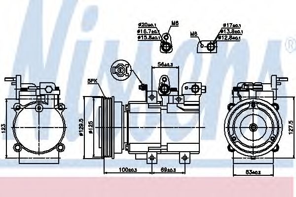 Imagine Compresor, climatizare NISSENS 89276